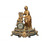 Stunning19th Century Ansonia Figural Mantel Clock
