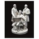 John Rogers THE COUNCIL OF WAR Plaster Statue