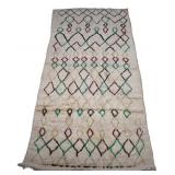 Moroccan Wool Beni Ourain High Pile Tribal Rug