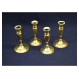 4 Matching Brass Candlesticks