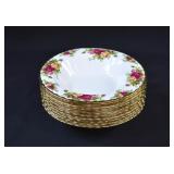 10 Royal Albert OLD COUNTRY ROSES Soup Bowls