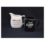 2 Scotch Whiskey Advertising Pub Bar Pitchers