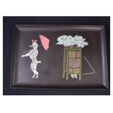 MCM COUROC of MONTEREY Poodle Tray