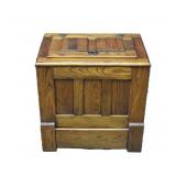 Antique Oak Top-Loading Ice Box