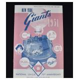 Signed 1951 SHOT HEARD ROUND THE WORLD Program COA