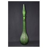 MCM Italian Empoli Green DIAMOND Genie Decanter