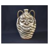 CHARLIE LISK Swirlware Southern Ugly Face Jug