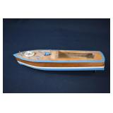 1950's MHM Japan Battery Op Wooden Chriscraft Boat