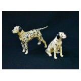 2 1930-50 Mortens Studio DALMATIAN Dog Statues