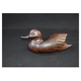 Vintage Hand Carved Ironwood Duck Decoy Sculpture