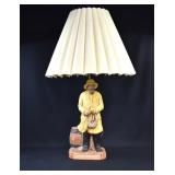 Vintage OLD SALTY FISHERMAN Table Lamp