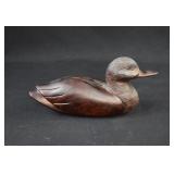 Vintage Hand Carved Ironwood Duck Decoy Sculpture