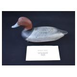 1958 JAMES CURRIER Redhead Drake Duck Decoy