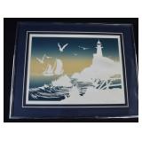 Signed Roy Williams Disney LIGHTHOUSE Serigraph