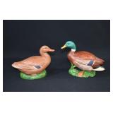 Pair HOMCO Mallard Duck Decoy Figurines