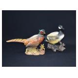 Enesco Canadian Goose & Pheasant Cache Pots