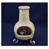 Vintage Indoor Candle Burning Clay Chiminea