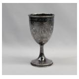 1916 Sterling Silver Anniversary Footed Goblet