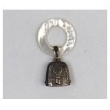 1943 Sterling Silver & Mother of Pearl Baby Rattle