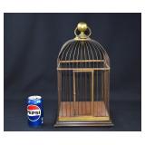 Victorian Brass Wire Dome Top Birdcage