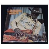 CLARENCE 'GATEMOUTH' BROWN Autographed Album Cover