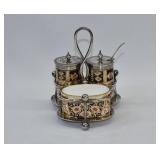 1870-86 Davenport Longport Imari Condiment Set