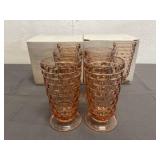 2 Boxes Of Indiana Glass American Whitehall Peach