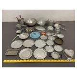 Vintage Aluminum Doll Plates Little Bo Peep & More