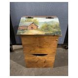 Vintage Wooden Potato & Onion Bin