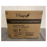 Lama Blue Fiesta 16 -Pc Round Porcelain Dinnerware