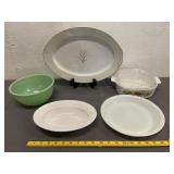 Vintage Fire King, Pyrex, Corning Dishes &