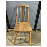 Vintage Spindle Back Wood Chair