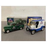 2 Vintage Big Auto Parts Die Cast Cars