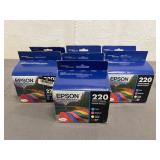 7 Epson 220 Ink Cartridges