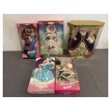 5 Vintage Mattel Barbie Dolls