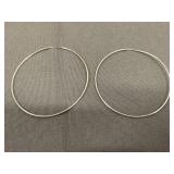 Sterling Hoop Earrings