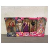 5 Vintage Barbie Dolls