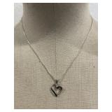 Sterling Silver Necklace & Pendant Length 18'