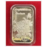 1OZ Silver Bar - 1996