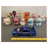 Misc. Vintage Plastic/Ceramic Coin Banks