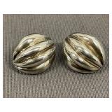 Vintage Sterling Earrings Weight 11 Grams