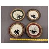 4 Sonoma 'Happy Trails' Decorative Plates