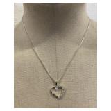 Sterling Necklace & Pendant Length 18'