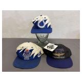 Signed Colts Hat, NBA, & Brickyard 400 Hats