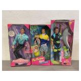 3 Vintage Barbie Ken Dolls