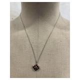 Sterling Necklace & Pendant Length 20'