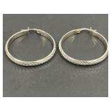 Sterling Hoop Earrings
