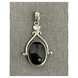 Sterling Silver Spinner Pendent