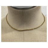14K Gold 6 Strand Necklace Length 16'