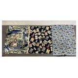 3 Various Size Robert Kaufman Fabric Prints